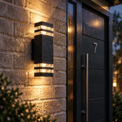 LED Wandlamp Buiten Up & Down Zwart IP54
