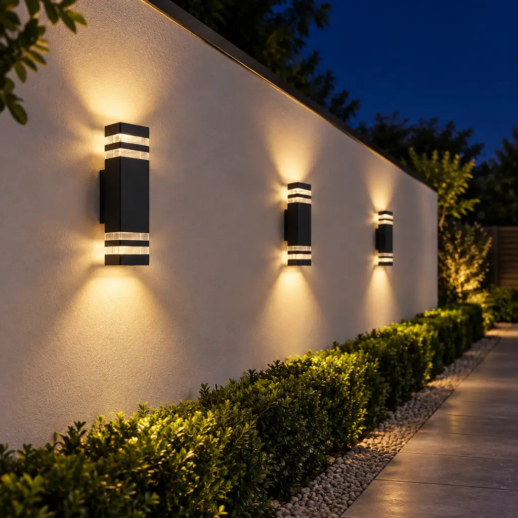 LED Wandlamp Buiten Up & Down Zwart IP54