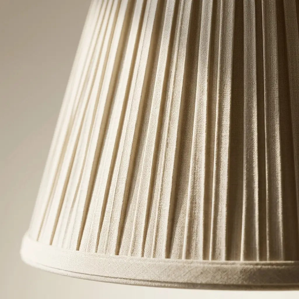 GildShade classic pleated table lamp with satin brass base 3