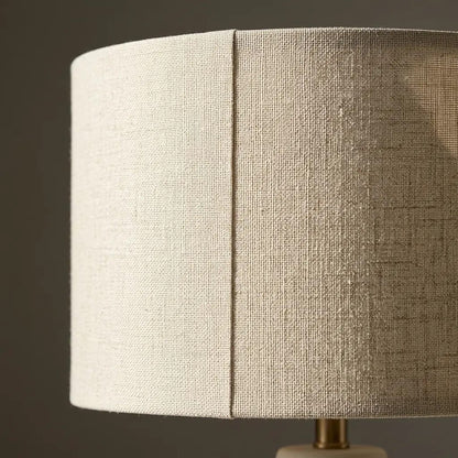 IvoriForm ivory ceramic table lamp with pale cylinder shade 4